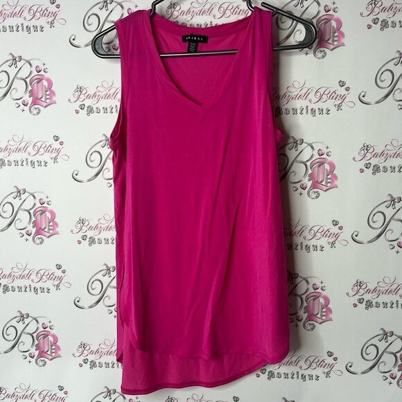 Tribal Tops - Tribal tank top Vneck flowy comfy bright Fuchsia V-Neck Tank Top